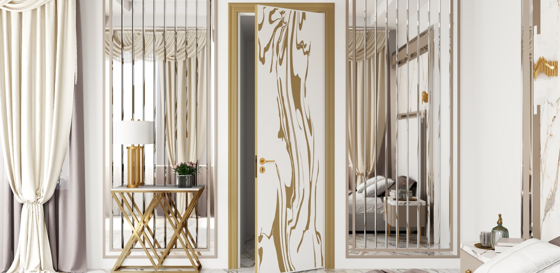 Двери с патиной