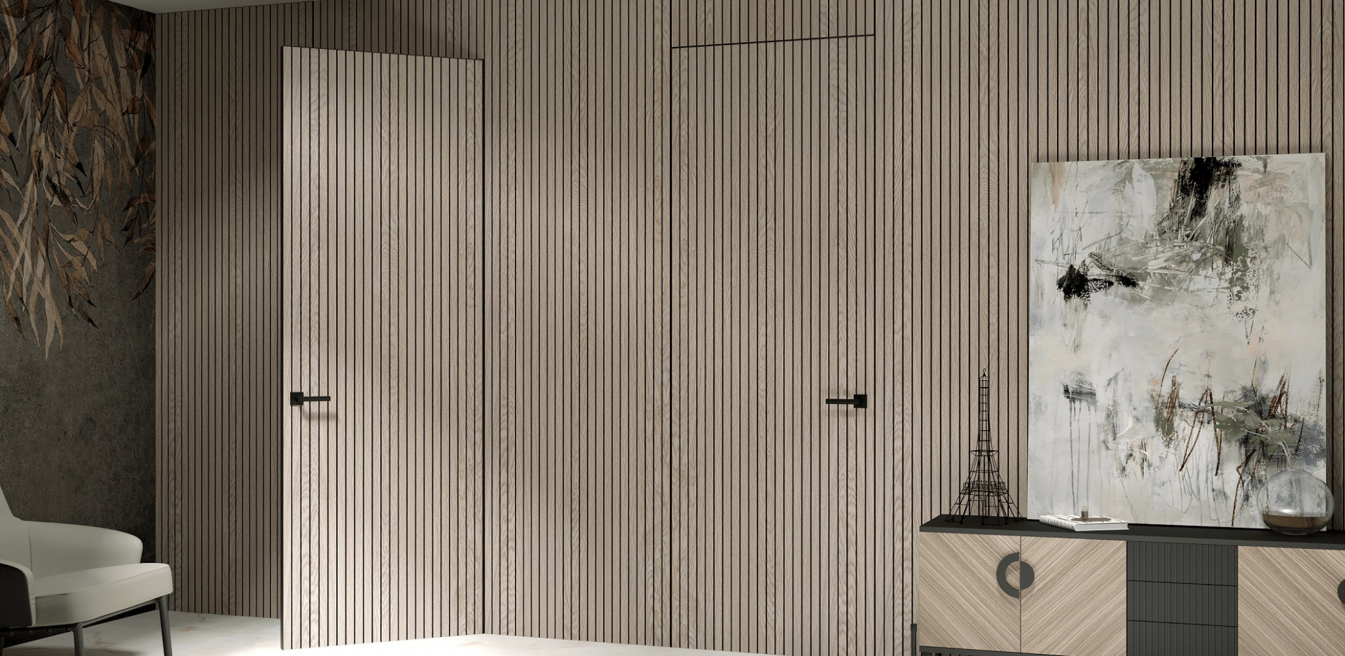 Реечные двери и панели LINEA — новшество от Фабрики GEONA